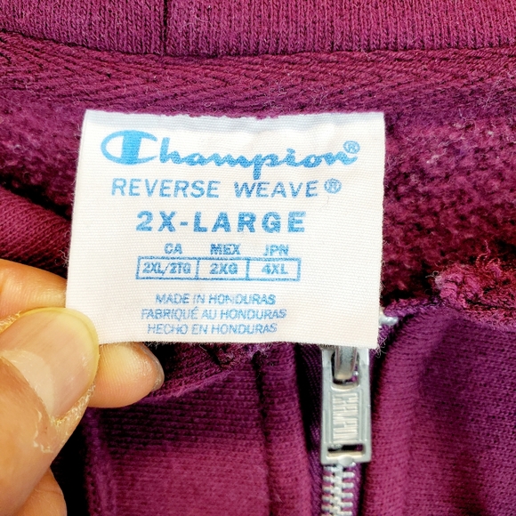 Champion Reverse Weave Tan Zip Up Hoodie SZ 2XL - Picture 3 of 3